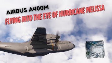 Flying the Airbus A400M Into Hurricane Melissa’s Eye | MSFS 2024 Realistic Storm Flight
