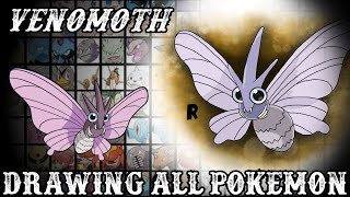 Drawing All Pokemon - Venomoth #49