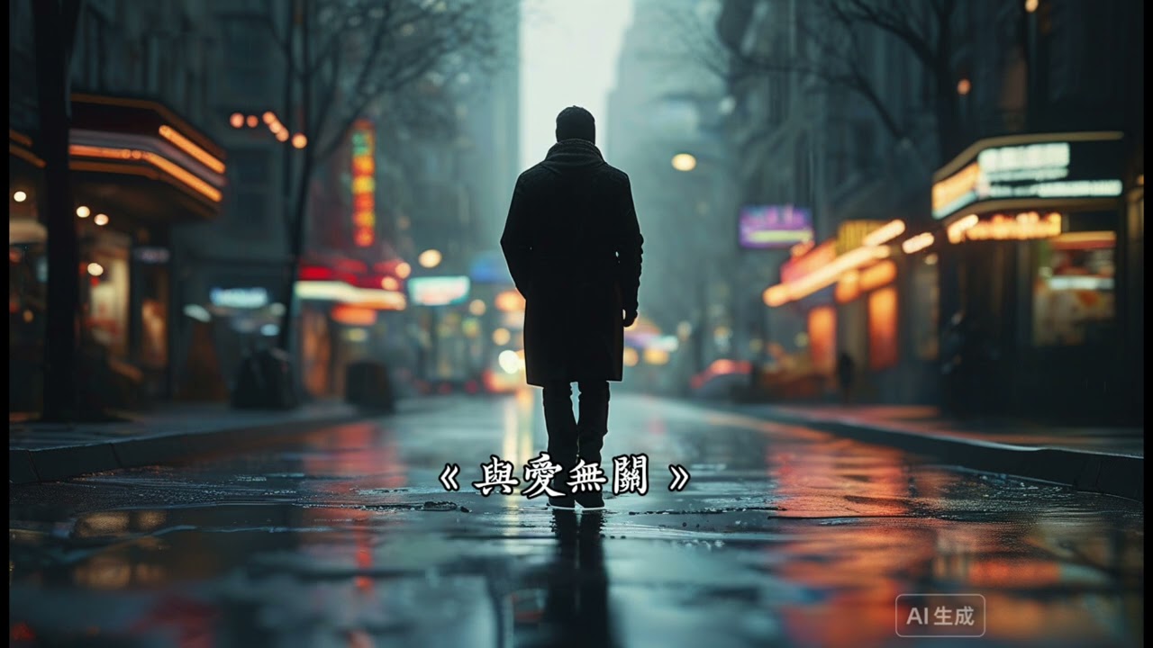 R.D-《與愛無關》「所謂的銘心刻骨，不過是每段感情的重複，你比誰都清楚。」🎵動態歌詞🎵#情歌 #原創歌詞 #aisinger 