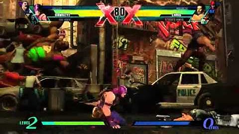 Ultimate Marvel VS Capcom 3 Hawkeye vs Strider Hiryu Gameplay Trailer