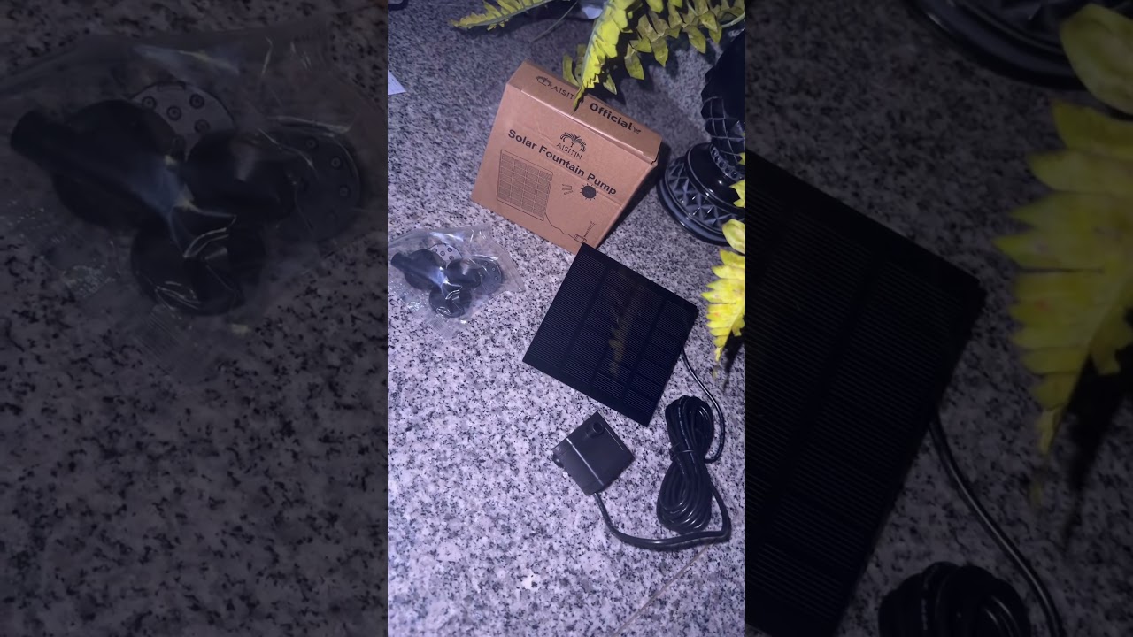 Solar Fountain Pump for Bird Baths & Water Features 