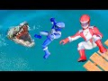 GTA 5 Water Ragdolls Power Rangers Jumps/Fails (Euphoria Physics Funny Moments)