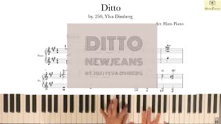 Ditto/ by.250, Ylva Dimberg/download for free transcription/arr.Hanspiano