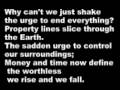 Rise and Fall - The Agonist (lyrics)