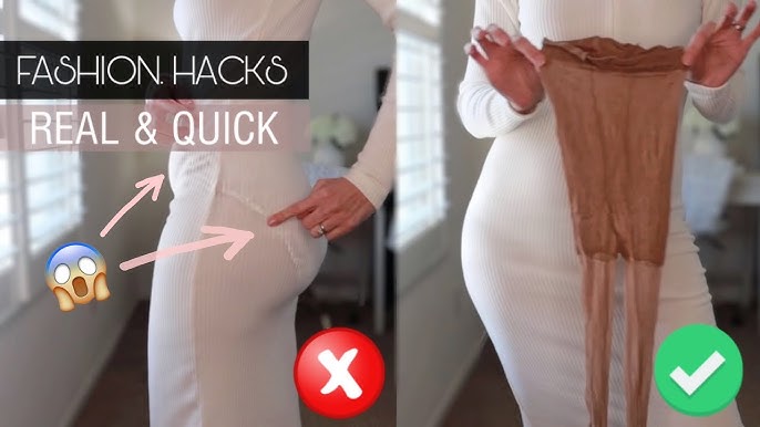 FASHION HACKS TO LOOK SLIMMER AND SLENDER in 5 seconds SHAPEWEAR