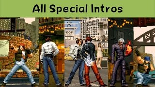 The King Of Fighters  All Special Intros ('96  2003)