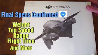 DJI FPV Drone All Specs Confirmed