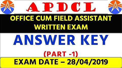 APDCL - Answer Key | Paper Discussion | Office cum Field Assistant | Part 1 | EduCareGK