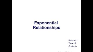 Solving Exponential Equations - Exponential Relations