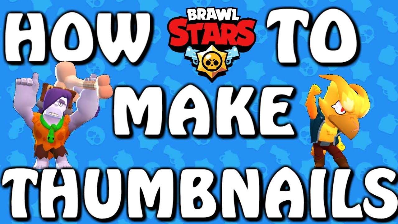 How To Make A Thumbnail How I Make My Brawl Stars Thumbnails Youtube - mortis foto de perfil brawls stars