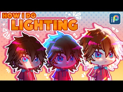 Lighting tutorial | Voice over | Gachaclub | ibispaint | 3 different ways!