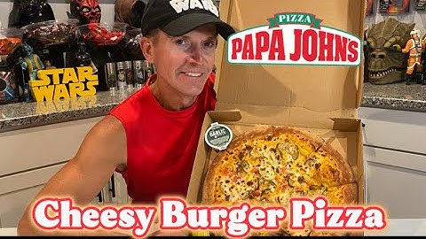 Papa Johns Cheesy Burger Pizza