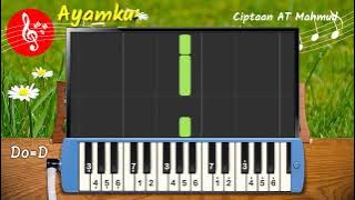 Lagu Ayamku - Ciptaan AT Mahmud - Not Pianika Cover