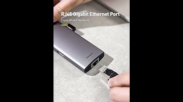 Baseus USB Type C HUB USB C to HDMI-compatible RJ45 SD Reader PD