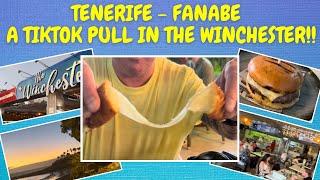 TENERIFE - THE WINCHESTER @ FANABE - SAFF TRIES THE TIKTOK MOZZARELLA CHEESE PULL!