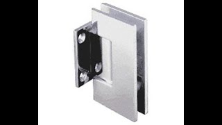 CRL V1E074CH Vienna 074 Wall Mount Short Back Plate Hinge Polished Chrome