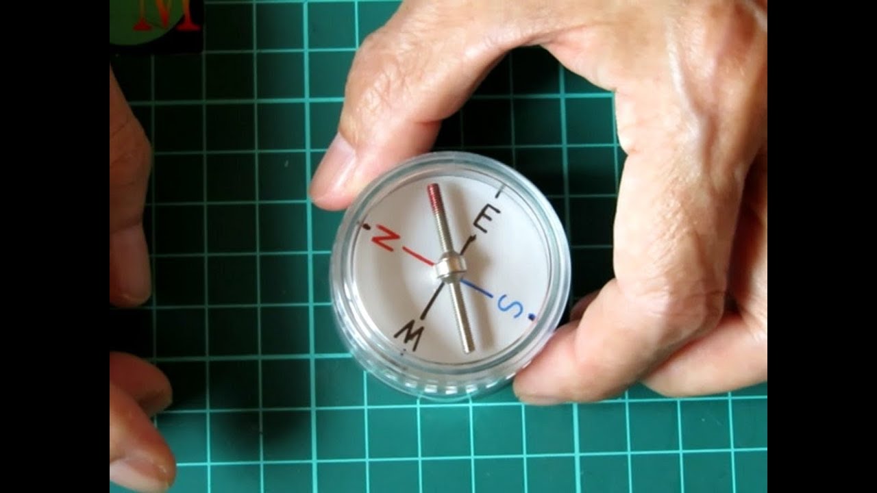 方位磁石 コンパス の作り方 How To Make A Magnetic Compass Youtube