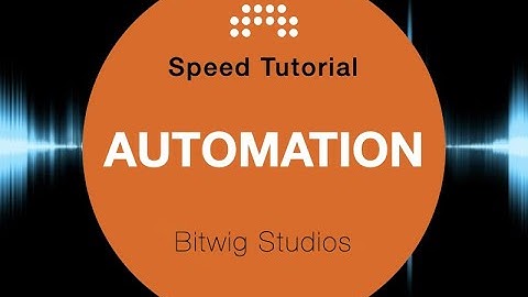 Bitwig Studio Automation in 1 minute