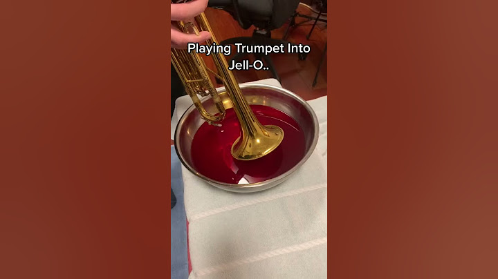 Playing Trumpet Into Jello??