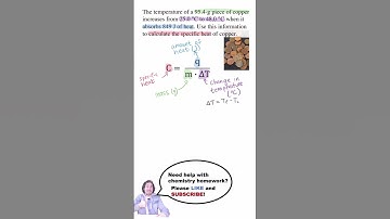 How to Calculate Specific Heat #chemistry #science #homework #shorts