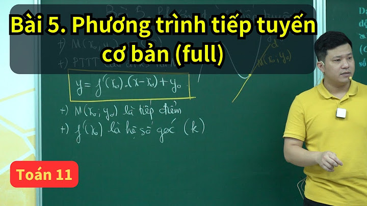 Bài tập về tiếp tuyến của đồ thị hàm số năm 2024