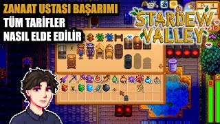 ZANAAT USTASI BAŞARIMI VE TÜM TARİFLER NASIL ELDE EDİLİR | Stardew Valley Türkçe Oynanış Bölüm 124 screenshot 2