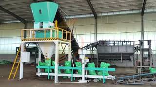 High Capacity 25-50kg Fertilizer Bagging Machine 35kg Soil Bagging Scale with Auto Sewing Machine