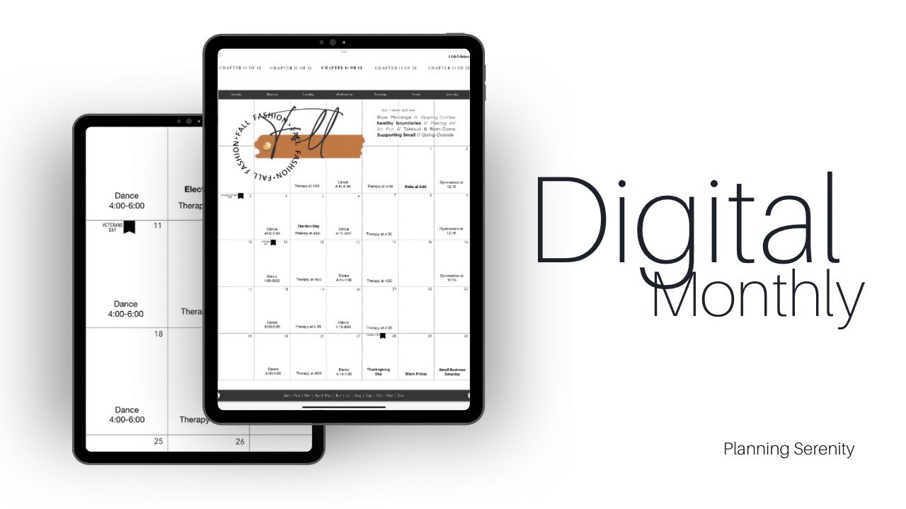DIGITAL PLAN WITH ME NOVEMBER MONTHLY LUXBOOK DIGITAL PLANNER YouTube Digital plan with me november monthly luxbook digital planner youtube