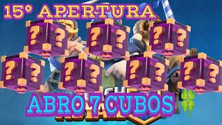 Abro 7 CUBOS DE LA SUERTE 🍀 15° APERTURA #clashroyale #gameplay #video #viralvideo #viral #clash