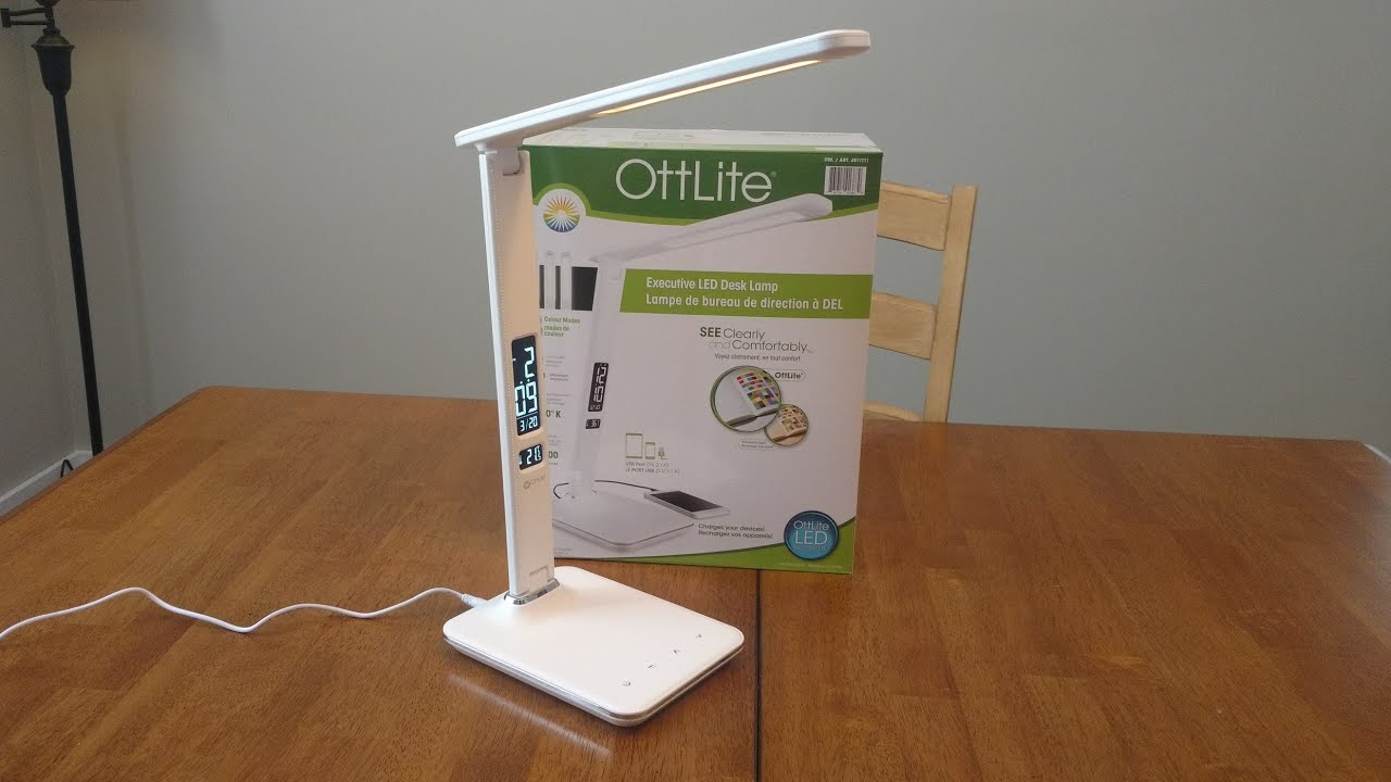 Ottlite Executive Led Desk Lamp From Costco Unboxing And Review