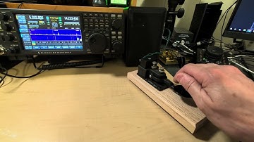 Straight key Morse code practice