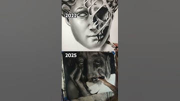 2 Timelapse’s 3 years apart. Nurture what you love and it will grow 🖤  #darkart