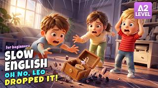 The Music Box Is Broken... What Did Leo Do?! | Slow English Listening Stories (A2 Level)