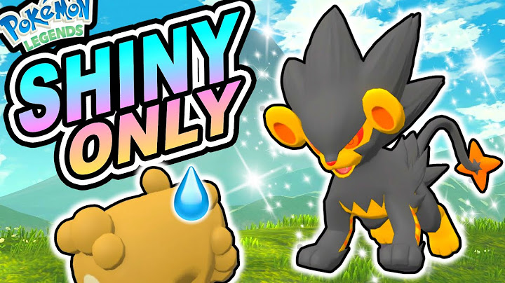 Pokémon Legends: Arceus but I can only use SHINIES