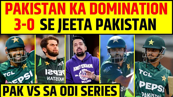 PAKISTAN DESTROYED SOUTH AFRICA, 3-0 SE JEETA PAKISTAN | PAK VS SA 3RD ODI HIGHLIGHT