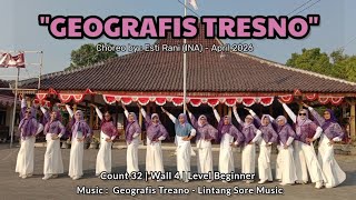 Geografis Tresno Line Dance L Beginner I Choreo Esti Rani ( INA ) Demo by GLDC 