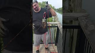 Magnet Fishing: My Lucky Horseshoe Find lucky  magnet  fishing   shorts