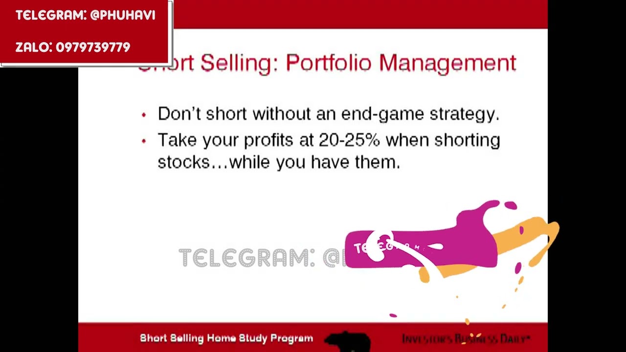 Outline Video IBD LV7 01 SHORT SELLING