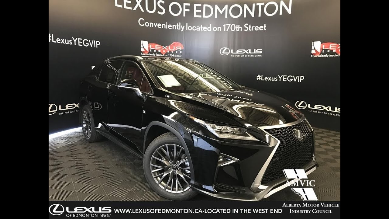 Black 2019 Lexus Rx 350 F Sport Series 3 Review Edmonton Alberta Lexus Of Edmonton New Youtube