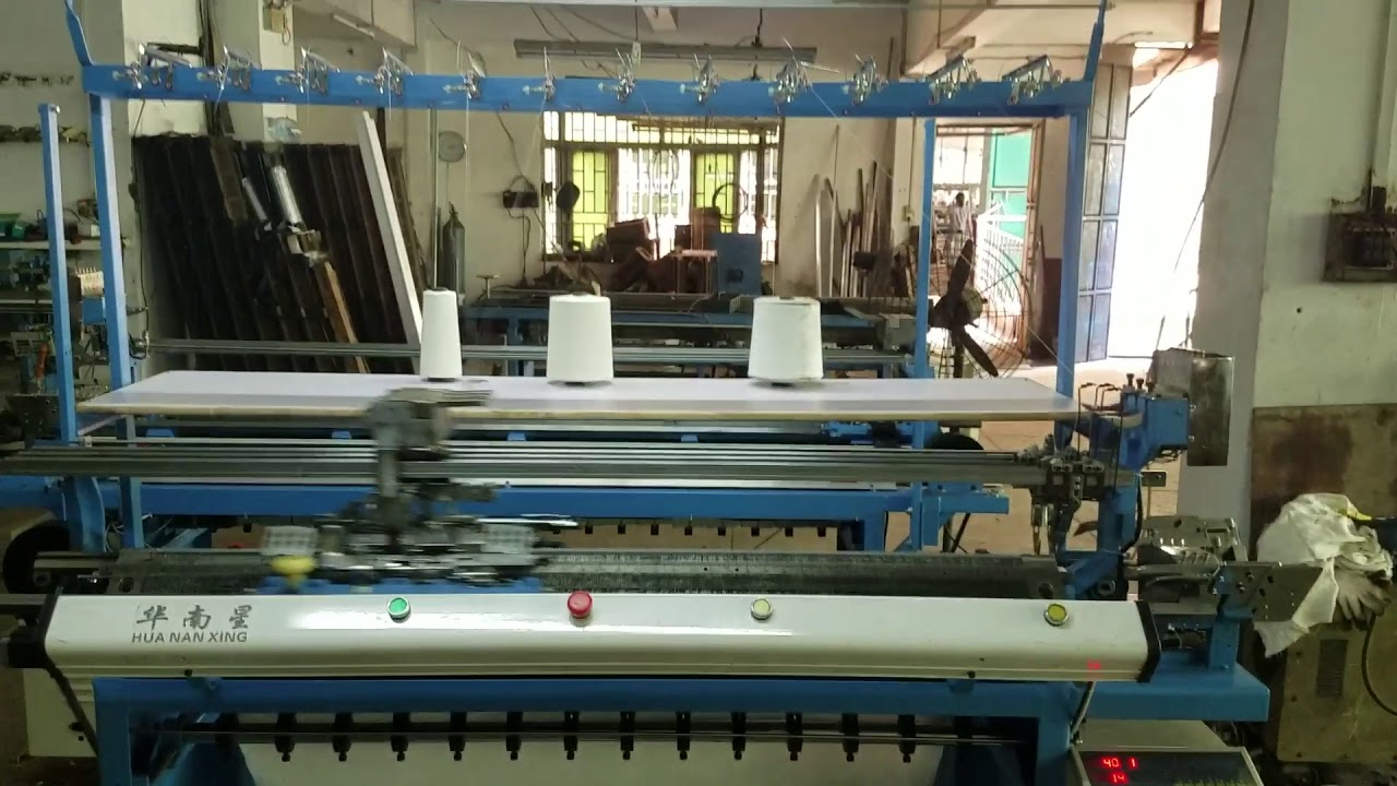 Computerized flat knitting machine for Kenya market - YouTube