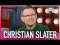 Christian Slater Gets Distracted By His Own Eyebrows During Kelly Clarkson Interview