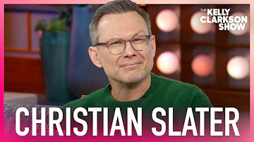 Christian Slater Gets Distracted By His Own Eyebrows During Kelly Clarkson Interview