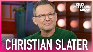 Christian Slater Gets Distracted By His Own Eyebrows During Kelly Clarkson Interview