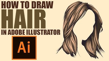 How to Draw Vector HAIR Adobe Illustrator Tutorial