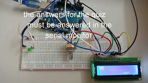 Math quiz using Arduino
