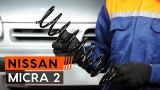 Como substituir Mola helicoidal NISSAN MICRA II (K11) - vídeo guia