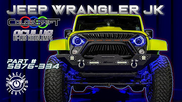 ORACLE Lighting 7" Oculus Bi-LED Headlights for Jeep Wrangler JK- NEW ColorSHIFT Version!