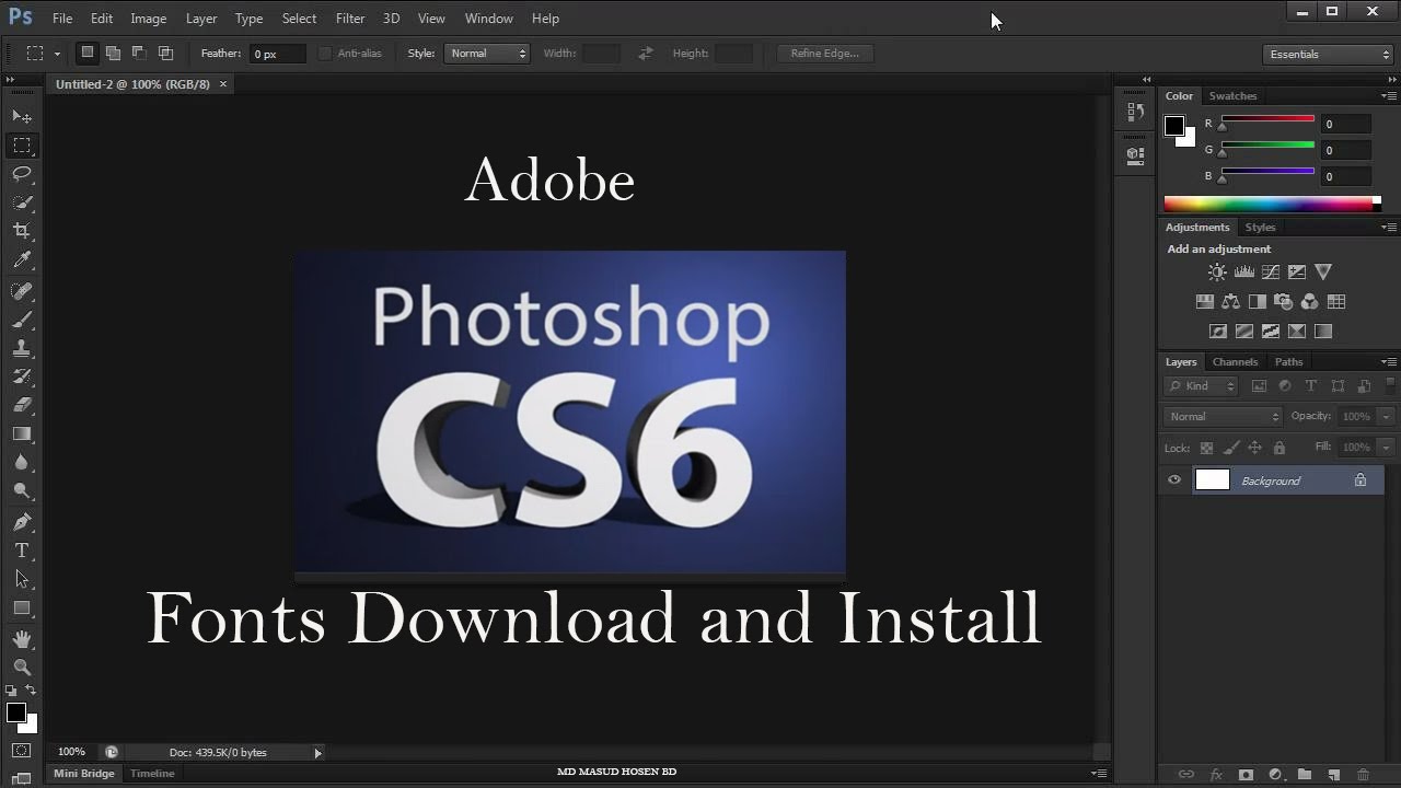 photoshop cs6 fonts download