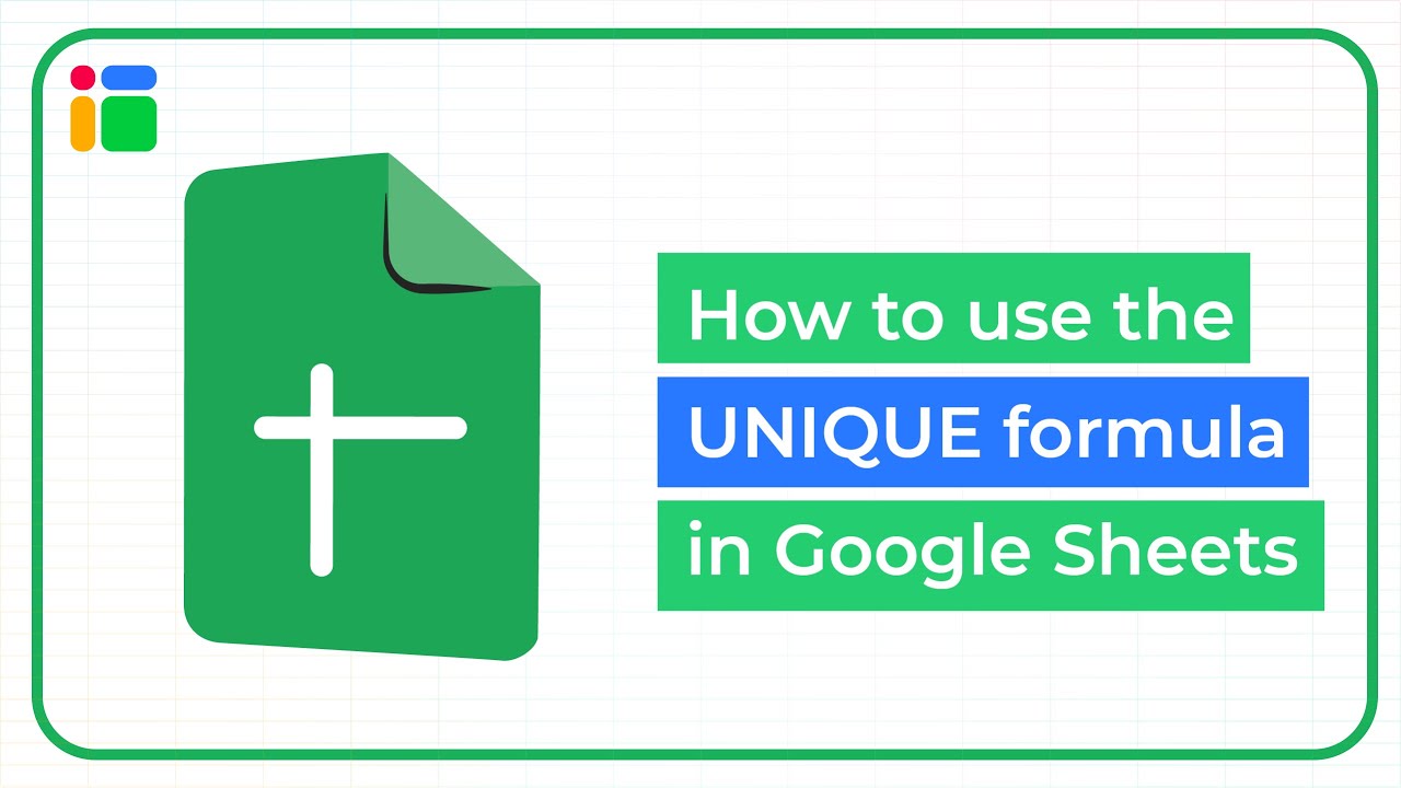  New Update How to use the UNIQUE formula in Google Sheets