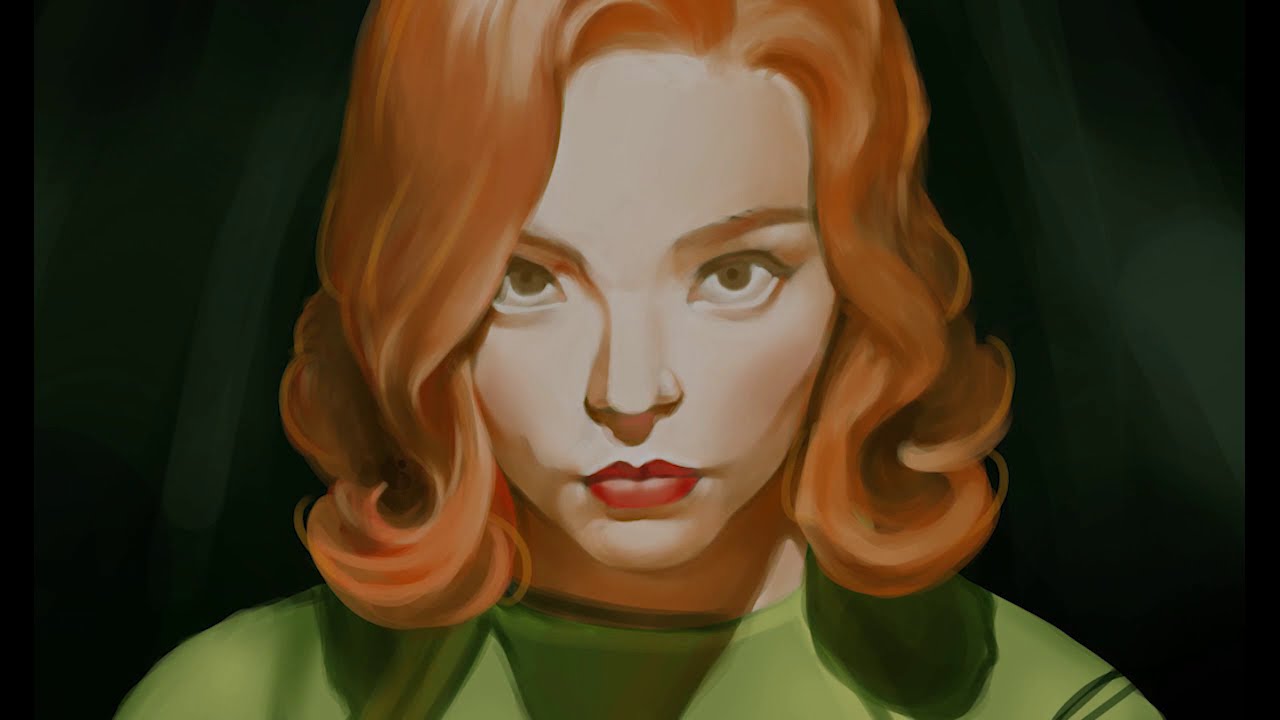 Queen Gambit | drawing Elesabeth Harmon from original netflix series THE   QUEEN,S GAMBIT